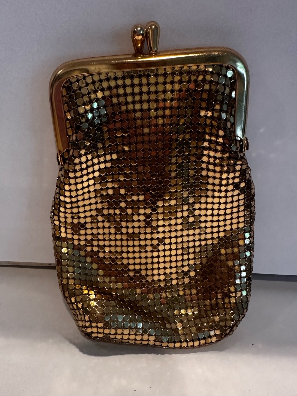 Vintage gold lame cigarette holder